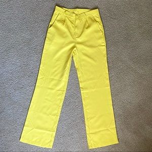 Yellow Tailored Pants NEVER WORN
